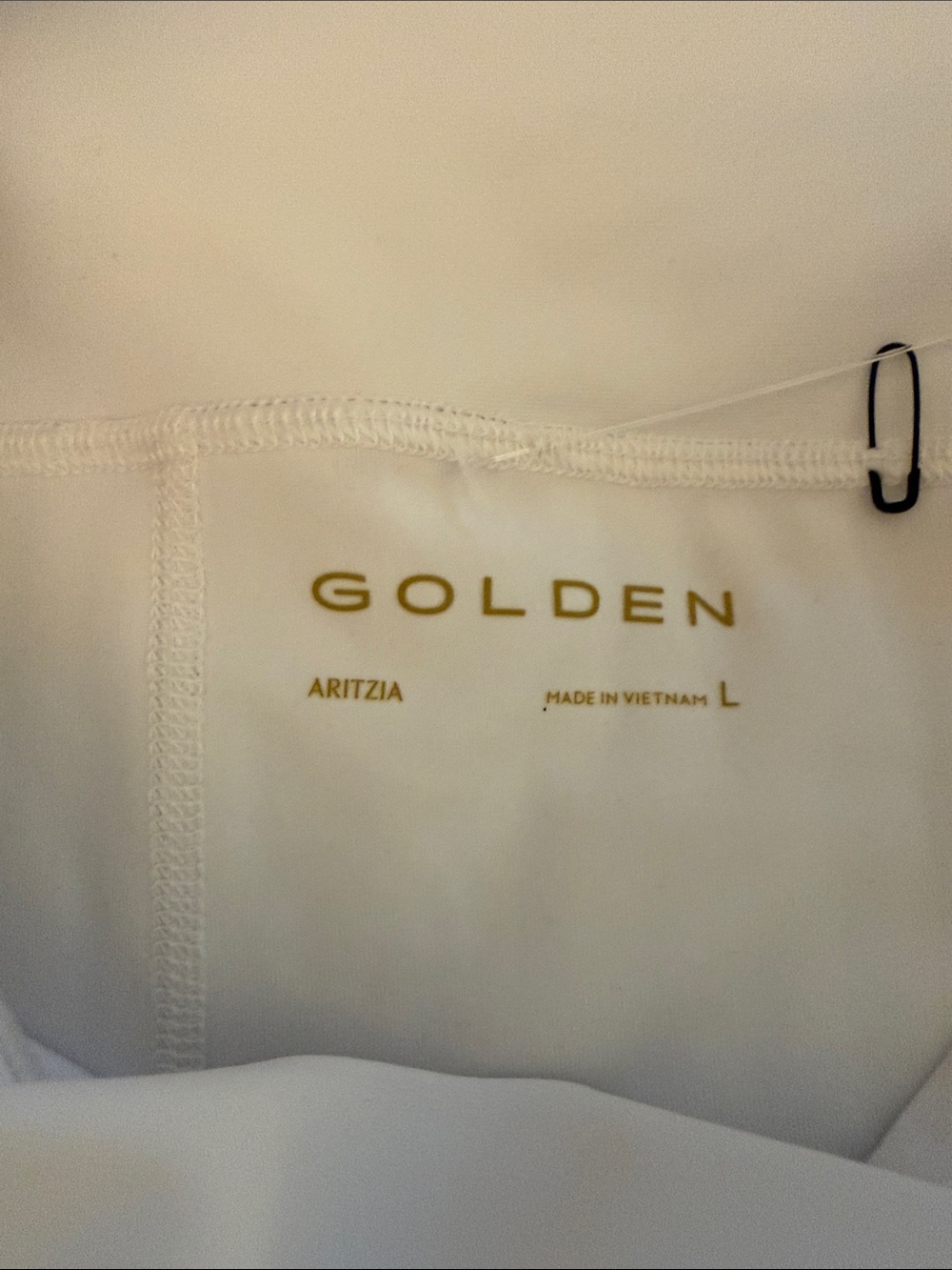 Aritzia Golden Micro Pleat Skort White Tennis Prep L NWOT - Picture 4 of 6